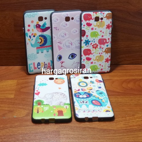 Fuze Art Ver.2 Samsung J7 Prime - Case Seni Lukisan Ukiran 3D Timbul - Bahan Fuze Pinggir karet