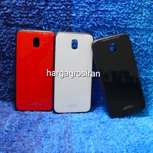 Samsung J7 PRO - Glass Case / Design Bahan Tempered Full Cover / Lebih Elegan dan Simple