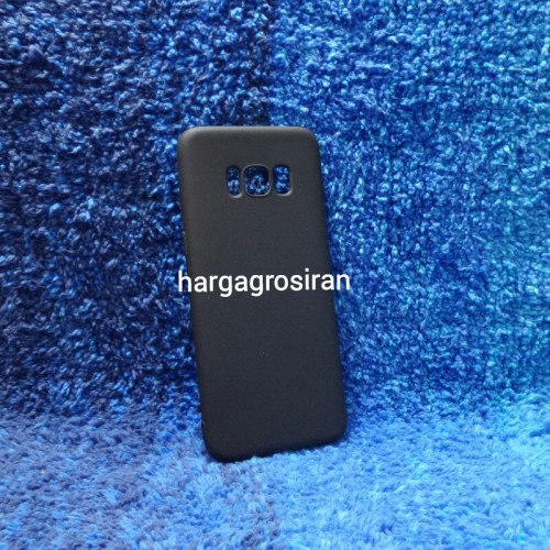 Softshell Slim Matte Samsung S8  - Sillicone Casing Black