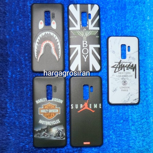Samsung S9 Plus - Softcase Black Motif / Silikon / Softshell / Back Case / Cover