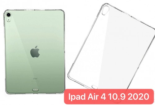 SBT-001 New Ipad Air 4 2020 10.9 Inch Soft Back Case / Tablet Silikon Bening Clear Transparant Cover Anti Shock Absorption