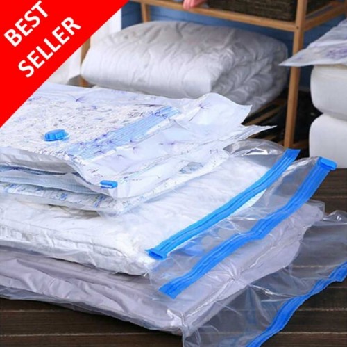 SOHA VB-02 50 x 70 CM Plastik Vakum Baju Plastic Vacuum Storage Compression Clothes Laundry Travel Bag Kompresi Simpan Seprei Selimut Pakaian