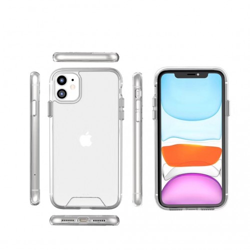 SPACE Iphone XR 6.1 Military Drop Resistance HIGH Quality Cover / Clear Transparan Jernih Awet