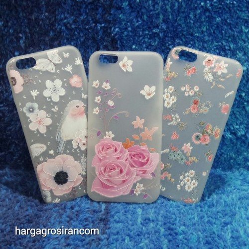 Iphone 6 / 6s Sakura Case Motif Bunga Bahan Softshell - Fashion Flower Back Cover