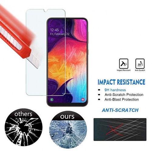 Samsung A30 - Tempered Glass Std / Anti Gores Kaca - Tidak Ada Garansi