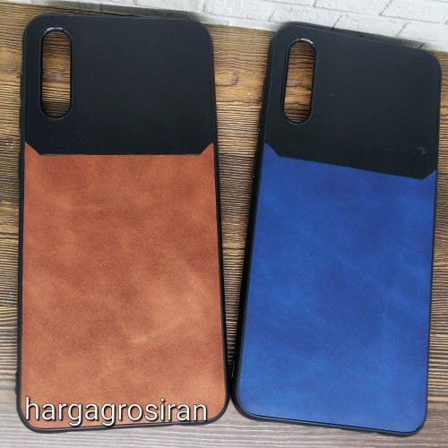 Samsung A50s Fuze Kulit Design Simple dan Stylish - sPinggir Karet - Leather Back Case Cover Ver.6