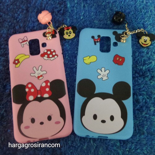 Samsung A6 2018 Motif Disney Silikon Case Cover Free Gantungan Bells - Ver.8