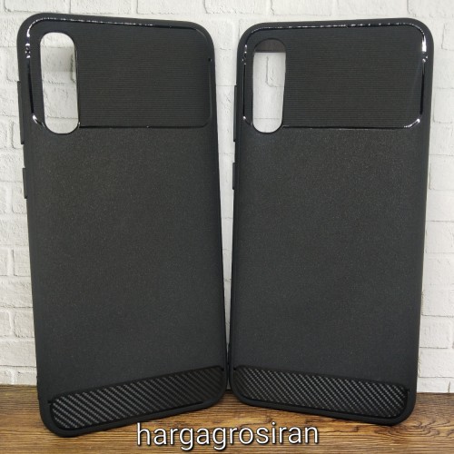 Samsung Galaxy A50 - Rugged FS - Carbon Fibre Case Slim Rugged Armor ShockProof