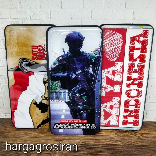 Samsung Galaxy A50 Motif NKRI TNI Polri Cinta Indonesia - Back Case - Back Cover Ver.21