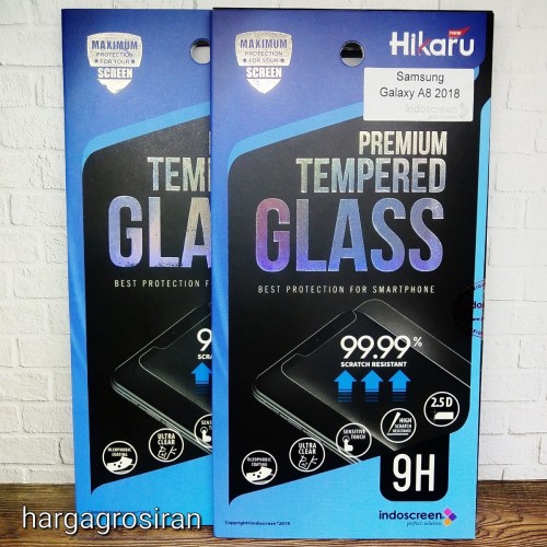 Samsung Galaxy A8 2018 - Tempered Glass Hikaru / Anti Gores Kaca - Tidak Ada Garansi