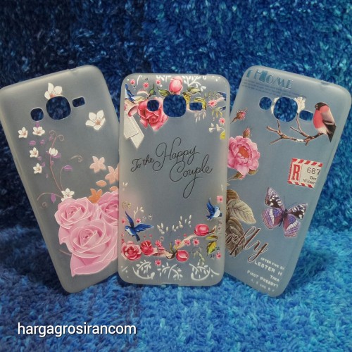 Samsung Galaxy J2 Prime Sakura Case Motif Bunga Bahan Softshell - Fashion Flower Back Cover