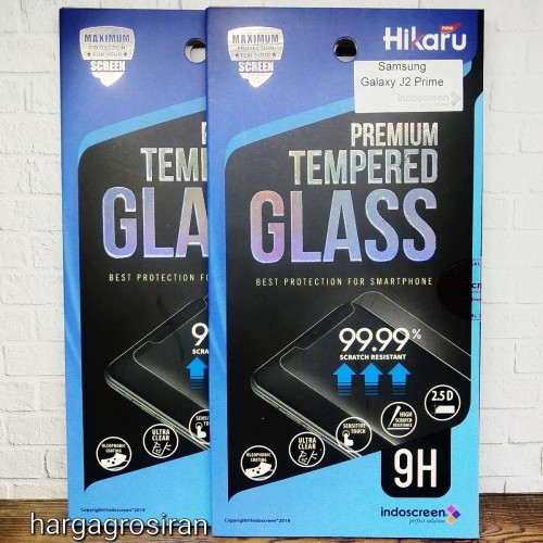Samsung Galaxy J2 Prime - Tempered Glass Hikaru / Anti Gores Kaca - Tidak Ada Garansi