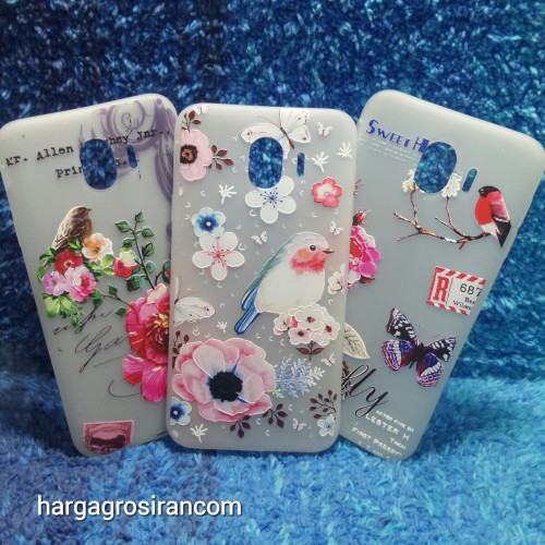 Samsung Galaxy J4 2018 Sakura Case Motif Bunga Bahan Softshell - Fashion Flower Back Cover