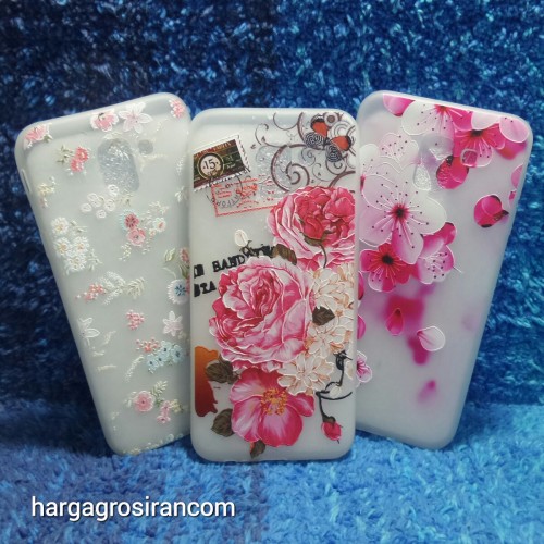 Samsung Galaxy J6 2018 Sakura Case Motif Bunga Bahan Softshell - Fashion Flower Back Cover