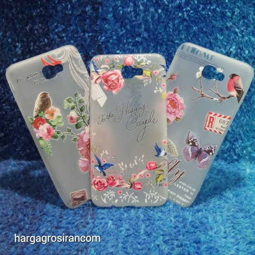 Samsung Galaxy J7 Prime Sakura Case Motif Bunga Bahan Softshell - Fashion Flower Back Cover
