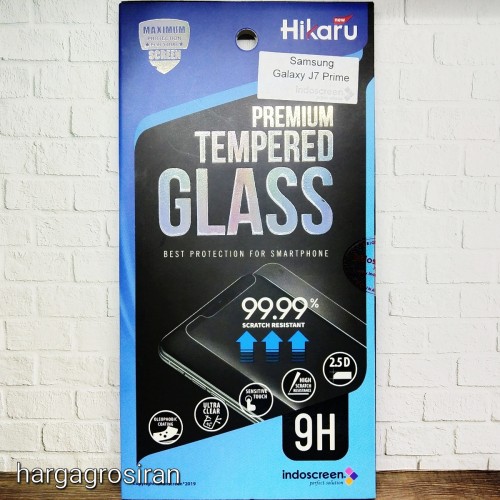 Samsung Galaxy J7 Prime - Tempered Glass Hikaru / Anti Gores Kaca - Tidak Ada Garansi