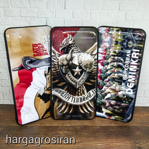 Samsung Galaxy M10 Motif NKRI TNI Polri Cinta Indonesia - Back Case - Back Cover Ver.21