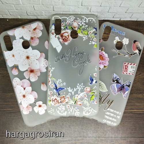Samsung Galaxy M20 Sakura Case Motif Bunga Bahan Softshell - Fashion Flower Back Cover