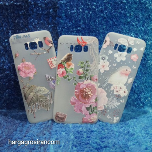 Samsung Galaxy S8 Biasa Sakura Case Motif Bunga Bahan Softshell - Fashion Flower Back Cover