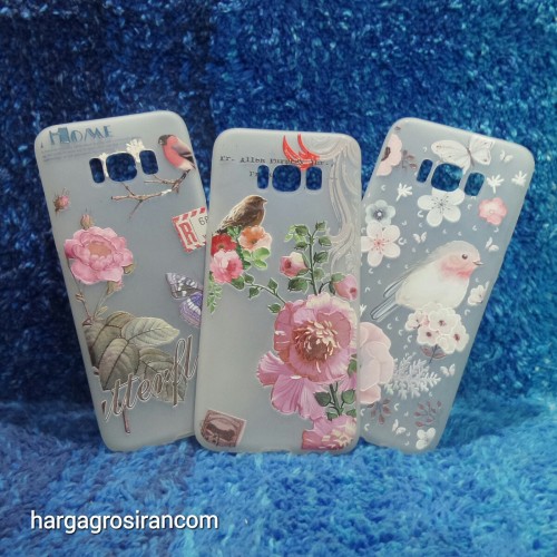 Samsung Galaxy S8 Biasa Sakura Case Motif Bunga Bahan Softshell - Fashion Flower Back Cover