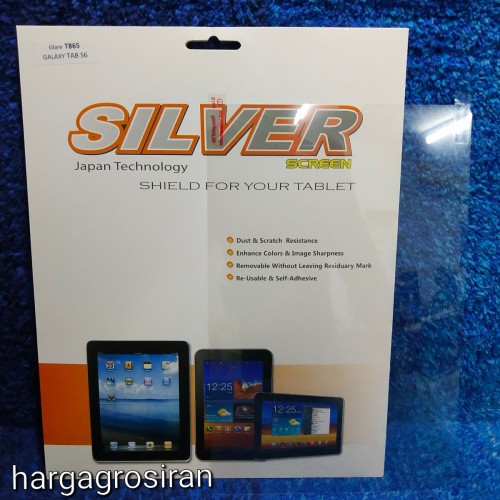 PLY-002 Silver Samsung Galaxy Tab S6 T865 Anti Gores Bahan Plastik Clear Bening / Glare Anti Minyak Kualitas Bagus