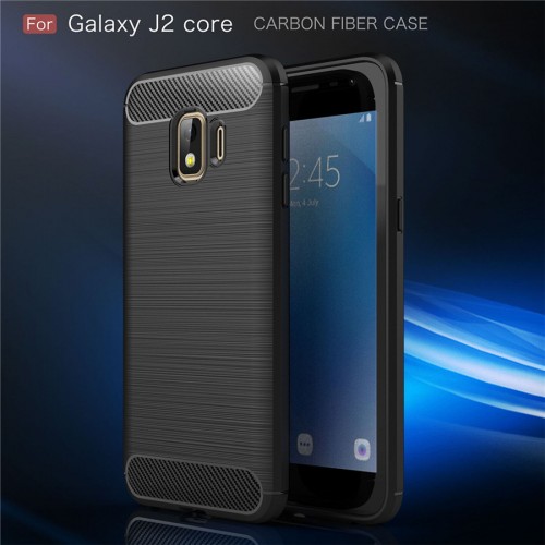 Samsung J2 Core - Rugged FS / Delkin - Carbon Fibre Case Slim Rugged Armor ShockProof / Rubber