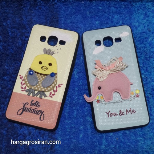 Samsung J2 Prime - Silikon FS Motif Design Korean Cute Styles Boneka Bahan Kain / Back Soft Case