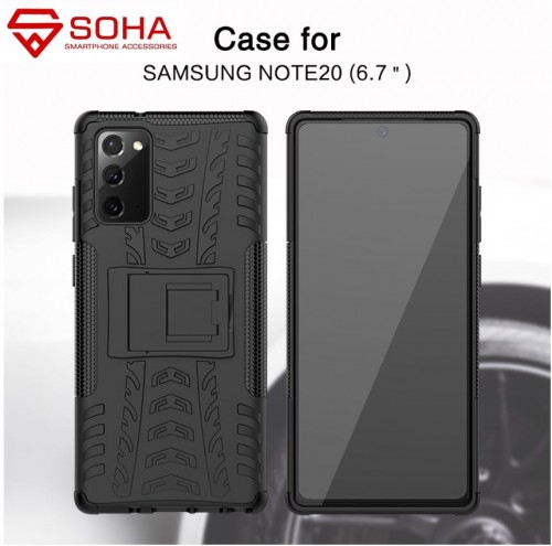 Samsung Note 20 aja Case Bisa Melindung Kamera Dazzle Rugged Armor Stand / Hybrid Shockproof Cover