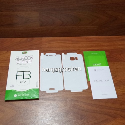 Anti Gores BestSuit Samsung Note 5 - Full Set dan Full Body Curved / Depan dan Belakang 0.1 mm