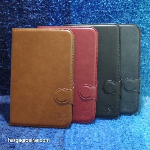 Samsung Note 8 / N5100 Sarung Tablet Kulit FS Leather Case Blue Moon Pinggiran Jahitan Cover