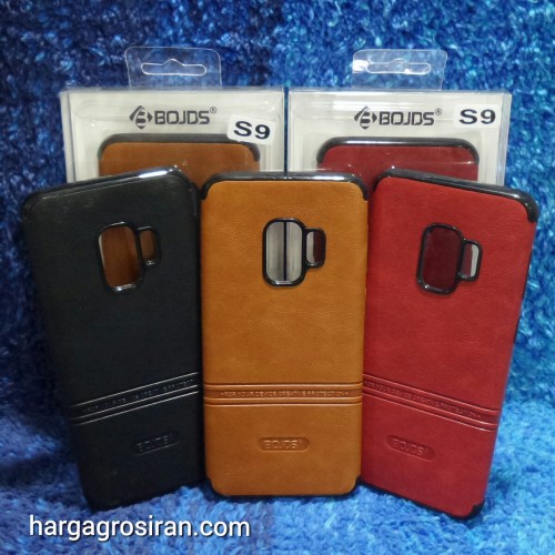 Samsung S9 Biasa Elegan Leather Back Case - Silikon Bahan Kulit Design Simple dan Rapi cover Ver.2