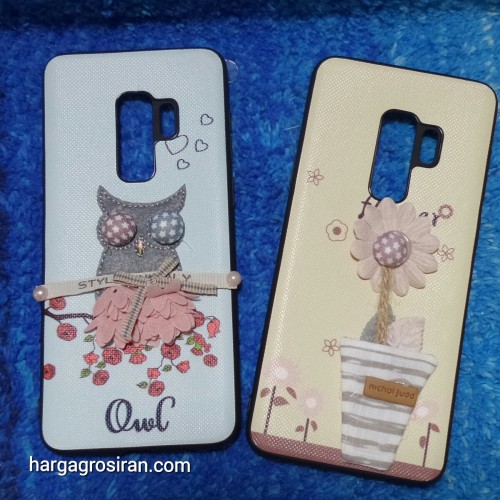 Samsung S9 Plus - Silikon FS Motif Design Korean Cute Styles Boneka Bahan Kain / Back Soft Case