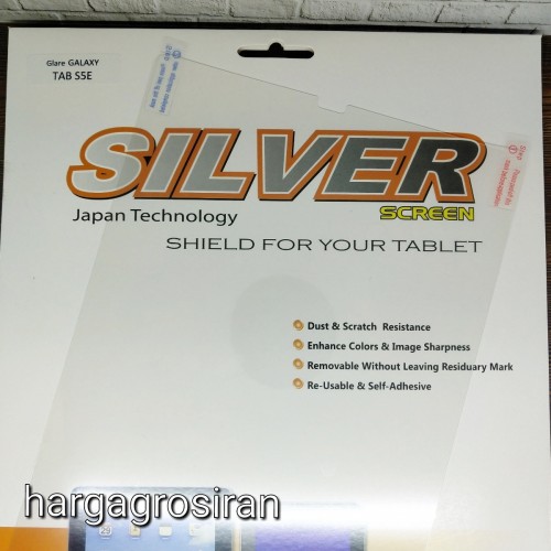 PLY-002 Silver Samsung Tab S5e T725 / T720 Anti Gores Bahan Plastik Clear Bening / Glare Anti Minyak Kualitas Bagus
