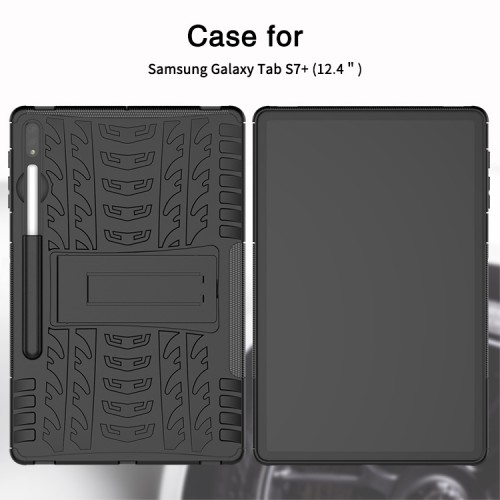 Samsung Tab S8 Plus X800 X806 / S7 Plus / S7 FE 12.4 Inch T976 Rugged Armor Stand / Hybrid / Dazzle Cover / Anti Shockproof / Tahan Banting Buat Lapan