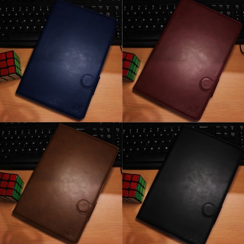 Ipad Air 1 / Ipad 5 Sarung Tablet Kulit FS Leather Case Blue Moon Pinggiran Jahitan Cover