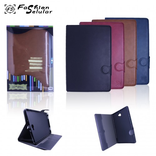 Ipad Mini 4 / Mini 5 Tablet Kulit FS Leather Case Blue Moon Kancing dan Pinggiran Jahitan Cover