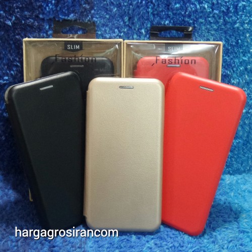 Sarung Kulit Samsung Galaxy J6 2018 / Flip / Leather Case