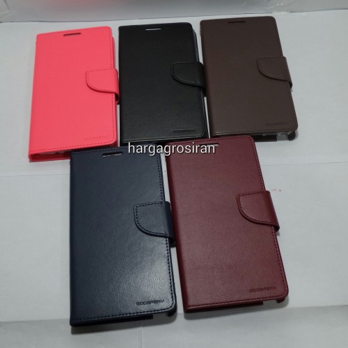 Sarung Mercury Kulit Samsung Galaxy Note 3 - Bravo Diary / Leather Case / Dompet