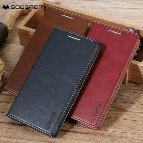 Sarung Mercury Kulit Xiaomi Redmi S2 New - Blue Moon Flip / Leather Case / Dompet - STRPT