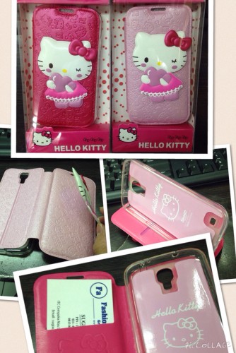 Sarung Motif HelloKitty Iphone 4/4S - Dalam Silikon Transparan / Standing