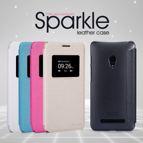 Sarung Sparkle Leather Case Asus Zenfone 5