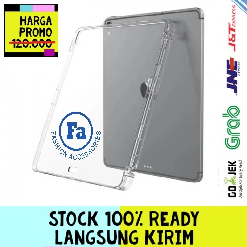 SBT-003 Silikon Pen Bening Ipad Pro 12.9 Inch 2018 Ada Tempat Pen / Stylus Tablet Back Cover Luxury Bening STRDY