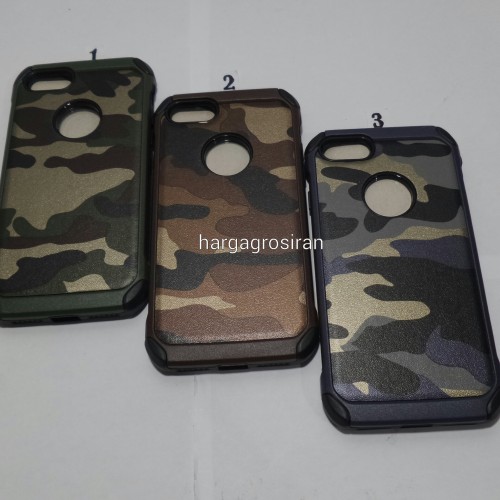 Slim Army Iphone 7 / Iphone 7s - Back Case / Cover Armor / Loleng TNI / Abri / Brimob / Tentara