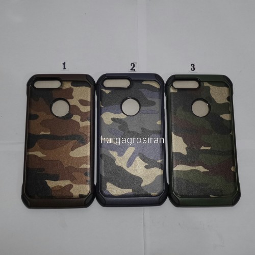 Slim Army Iphone 7 Plus / Iphone 7s Plus - Back Case / Cover Armor / Loleng TNI / Abri / Brimob / Te