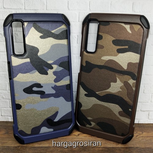 Slim Army Samsung Galaxy A7 2018 - Back Case / Cover Armor / Loleng TNI / Abri / Brimob