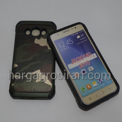 Slim Army Samsung Galaxy J5 2016 - Back Case / Cover Armor / Loleng TNI / Abri / Brimob / Tentara