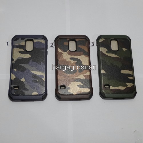 Slim Army Samsung Galaxy S5 - Back Case / Cover Armor / Loleng TNI / Abri / Brimob / Tentara