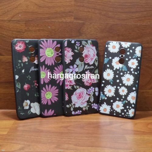 Soft TPU Motif Xiaomi Redmi Note 4X / Turn Back Crime / Motif Bunga Softshell