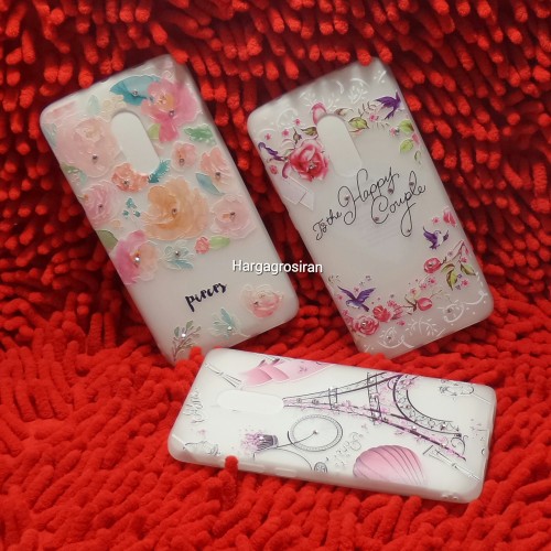 Soft Motif Xiaomi Redmi Note 4 / 4x - Bahan Doff tambah Butiran Diamond