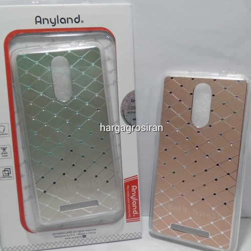 Softcase Anyland Swarov Ski Xiaomi redmi note 3 + Diamond Blink Blink